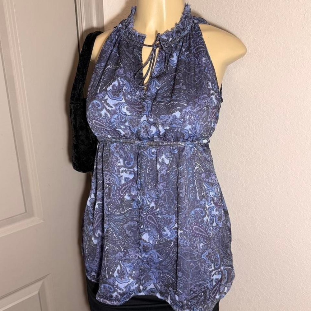 2010 Converse All•Star Purple Paisley halter top